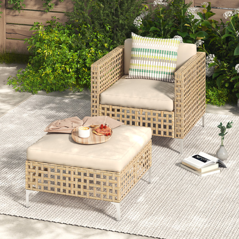 Bay Isle Home™ Strasburg 8 Piece Outdoor Patio Wicker Furniture Set ...